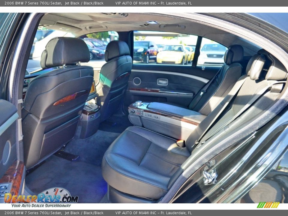 2006 BMW 7 Series 760Li Sedan Jet Black / Black/Black Photo #36