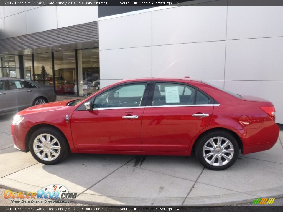 2012 Lincoln MKZ AWD Red Candy Metallic / Dark Charcoal Photo #2