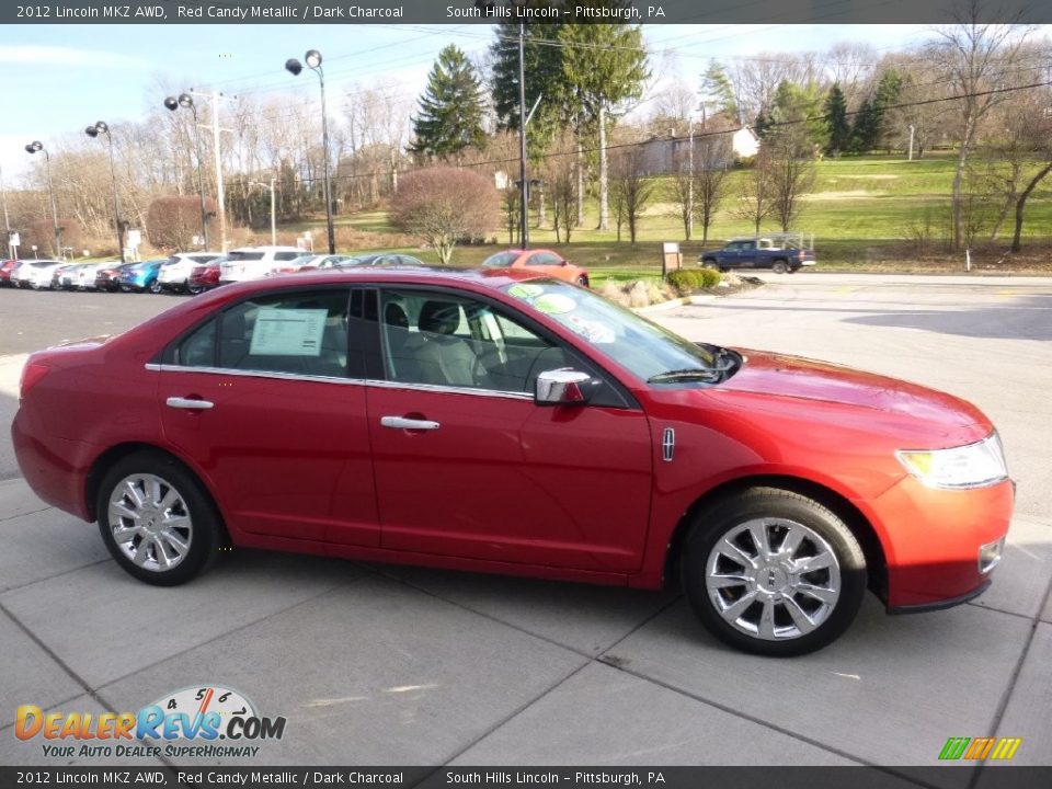 2012 Lincoln MKZ AWD Red Candy Metallic / Dark Charcoal Photo #6