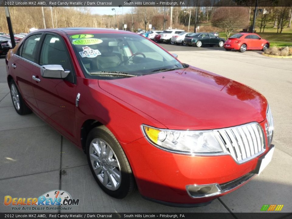 2012 Lincoln MKZ AWD Red Candy Metallic / Dark Charcoal Photo #7