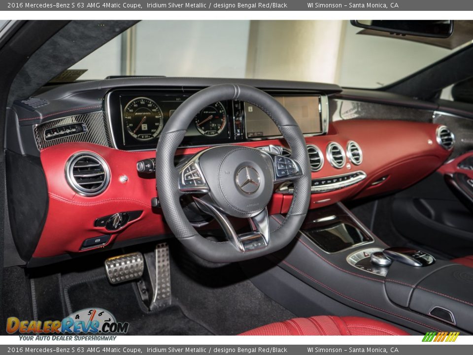 designo Bengal Red/Black Interior - 2016 Mercedes-Benz S 63 AMG 4Matic Coupe Photo #5