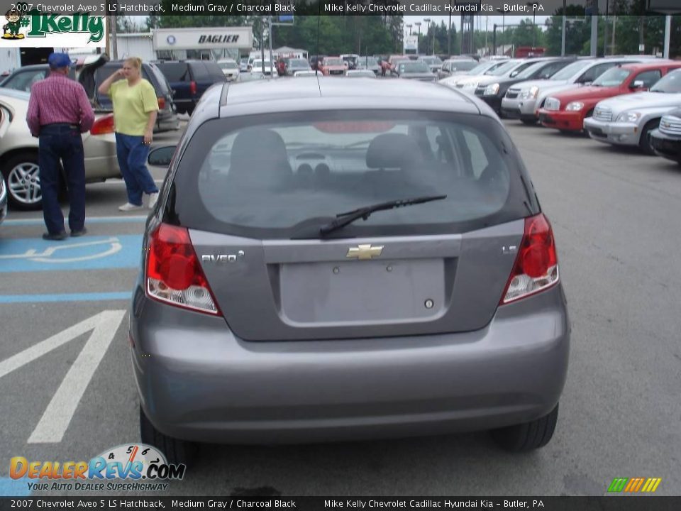 2007 Chevrolet Aveo 5 LS Hatchback Medium Gray / Charcoal Black Photo #3