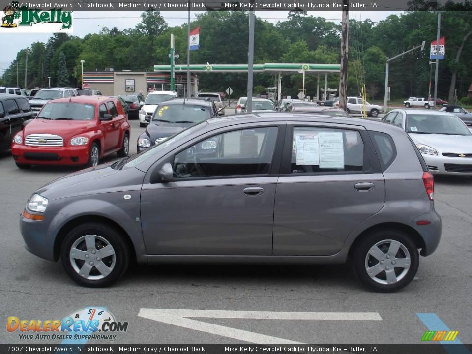 2007 Chevrolet Aveo 5 LS Hatchback Medium Gray / Charcoal Black Photo #5