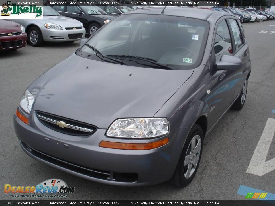 2007 Chevrolet Aveo 5 LS Hatchback Medium Gray / Charcoal Black Photo #14