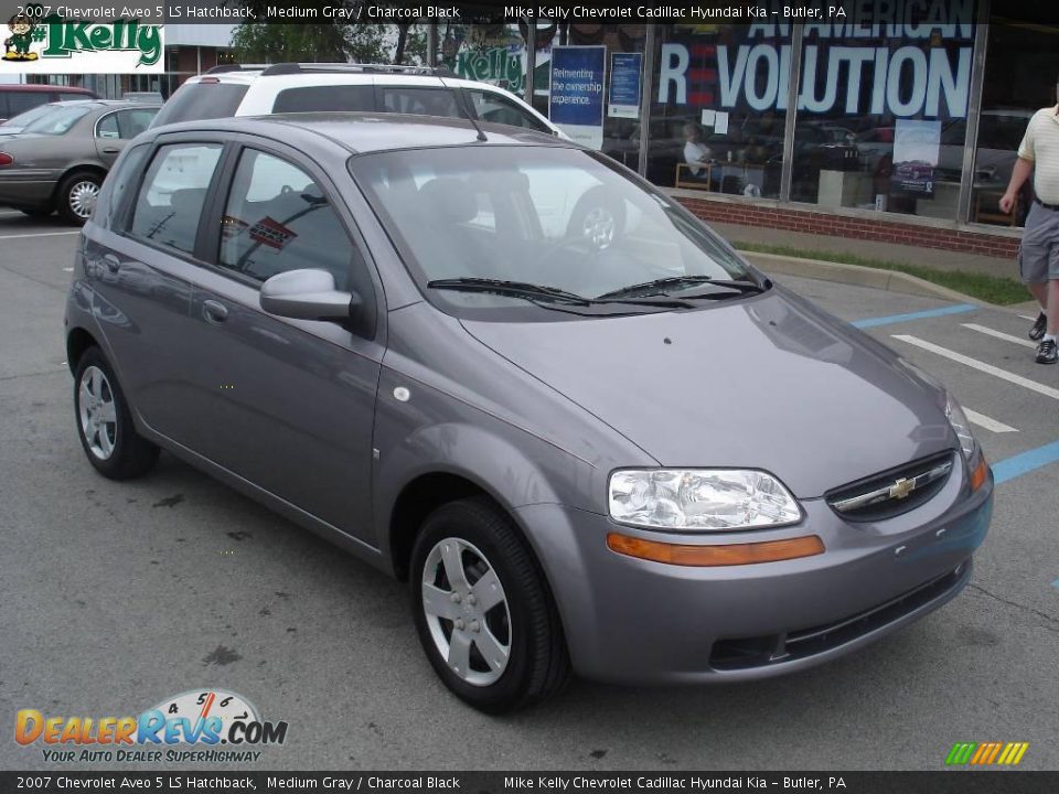 2007 Chevrolet Aveo 5 LS Hatchback Medium Gray / Charcoal Black Photo #16