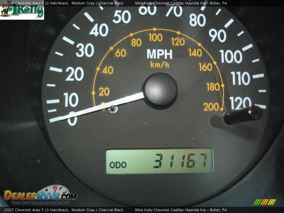 2007 Chevrolet Aveo 5 LS Hatchback Medium Gray / Charcoal Black Photo #20