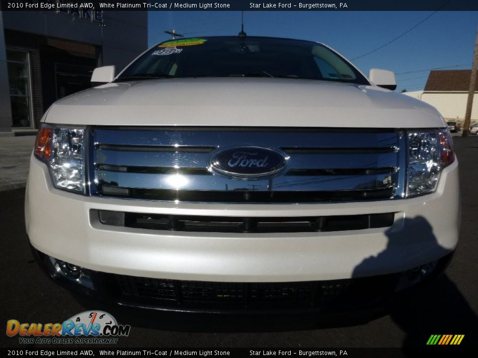2010 Ford Edge Limited AWD White Platinum Tri-Coat / Medium Light Stone Photo #2