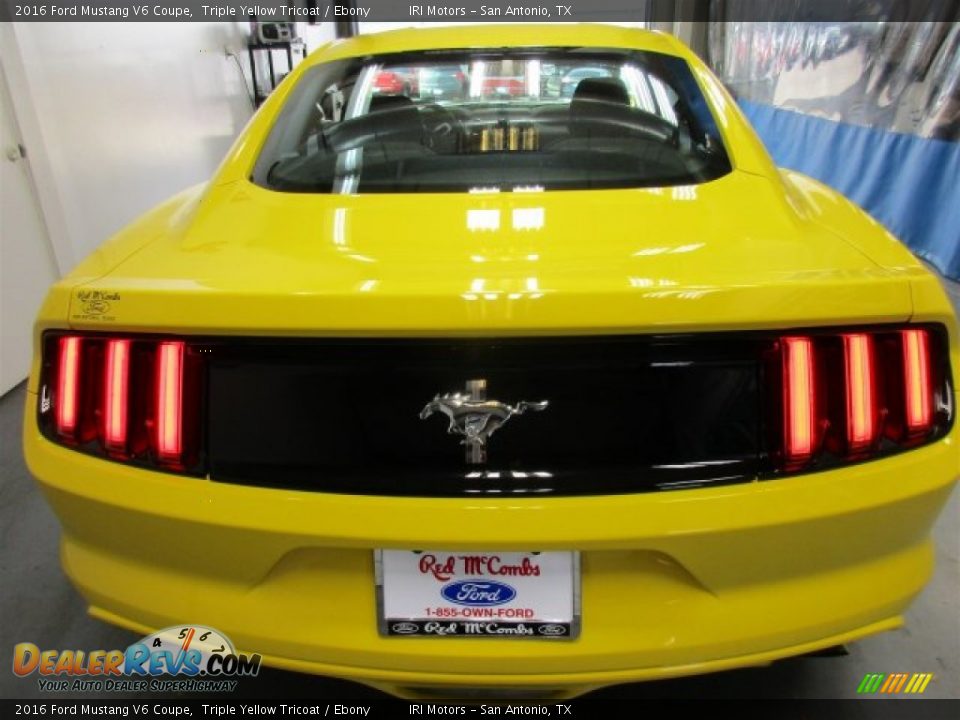 2016 Ford Mustang V6 Coupe Triple Yellow Tricoat / Ebony Photo #5