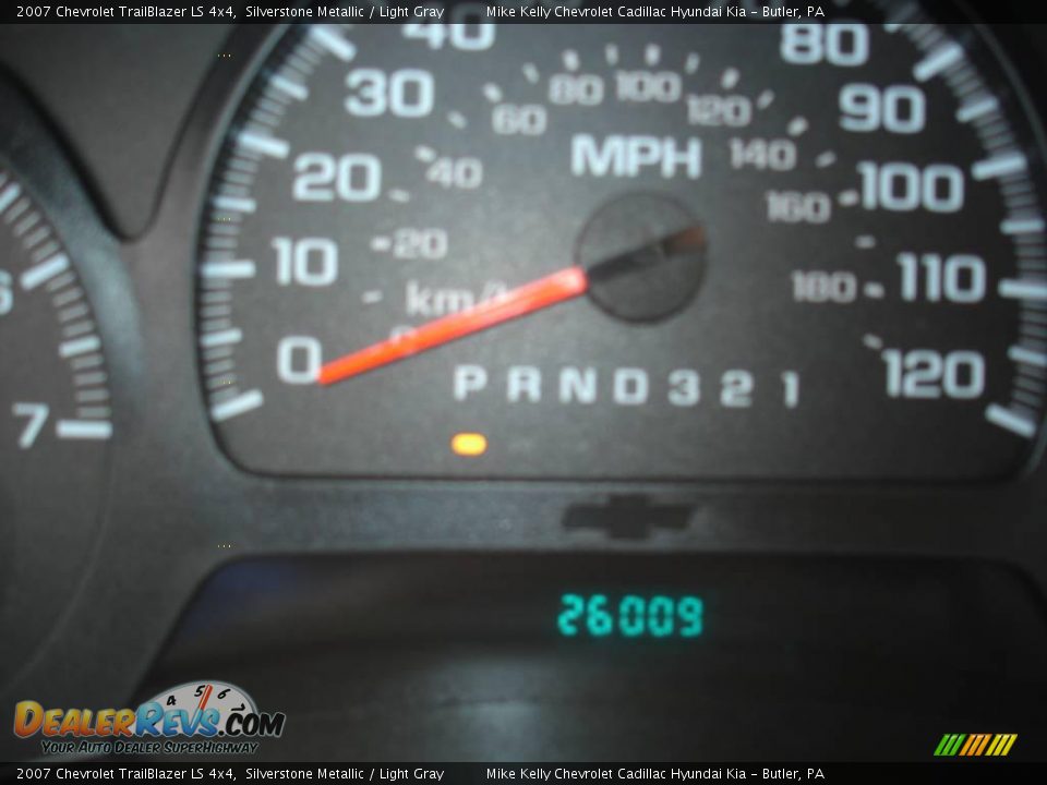 2007 Chevrolet TrailBlazer LS 4x4 Silverstone Metallic / Light Gray Photo #20