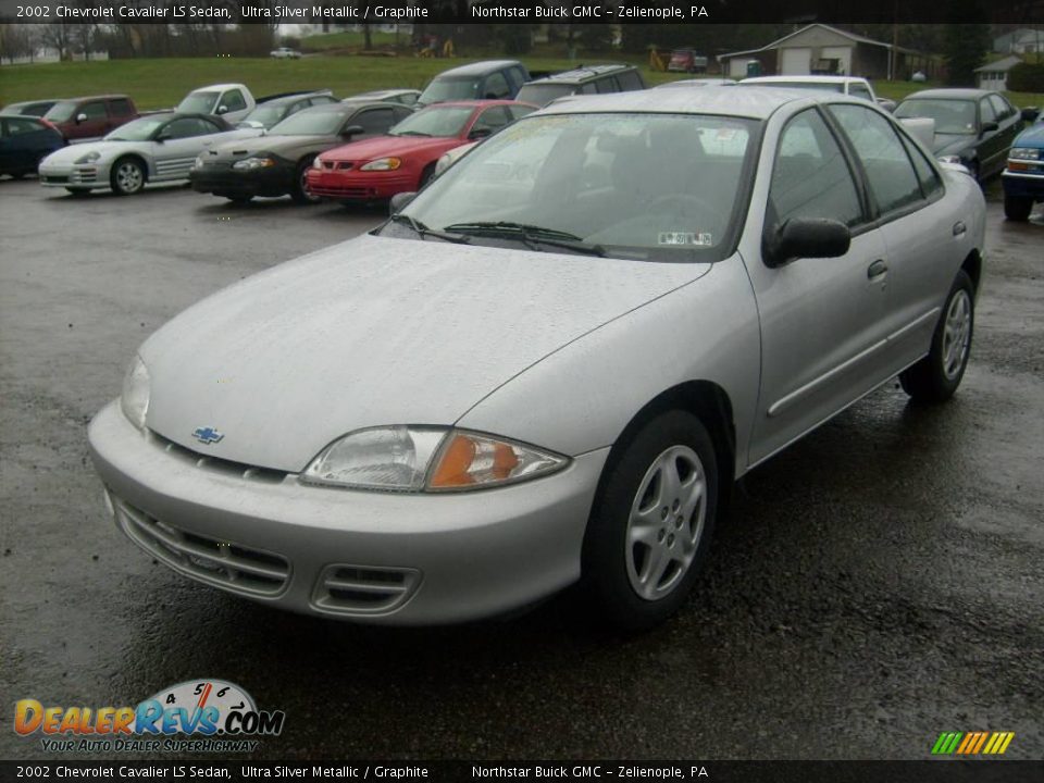2002 Chevrolet Cavalier LS Sedan Ultra Silver Metallic / Graphite Photo #1