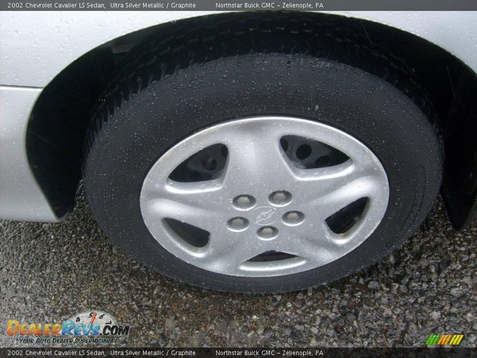 2002 Chevrolet Cavalier LS Sedan Ultra Silver Metallic / Graphite Photo #9