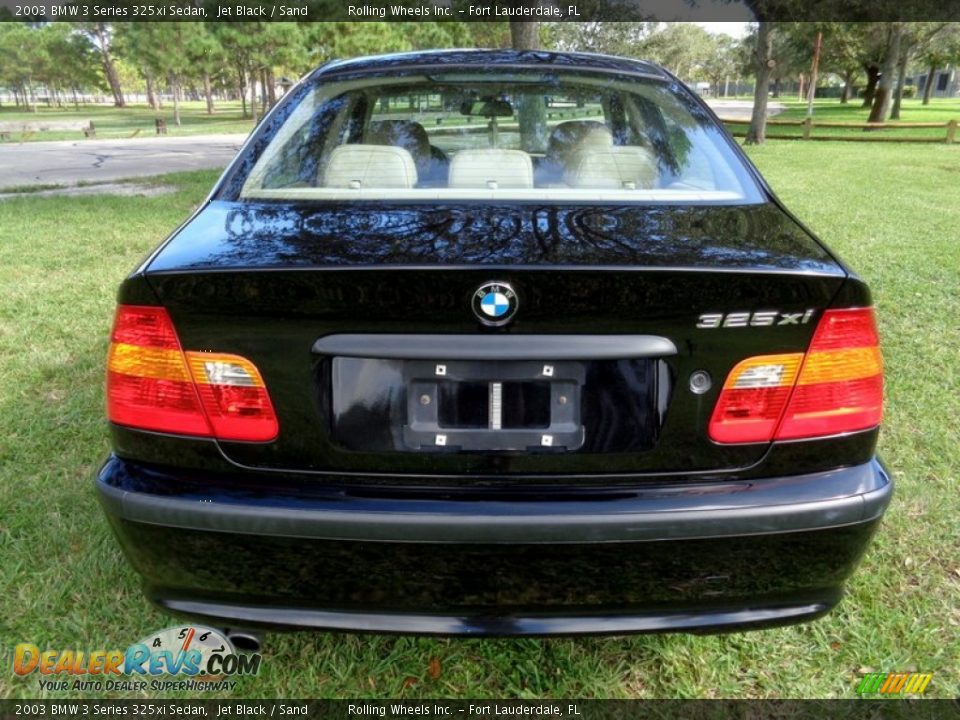 2003 BMW 3 Series 325xi Sedan Jet Black / Sand Photo #7