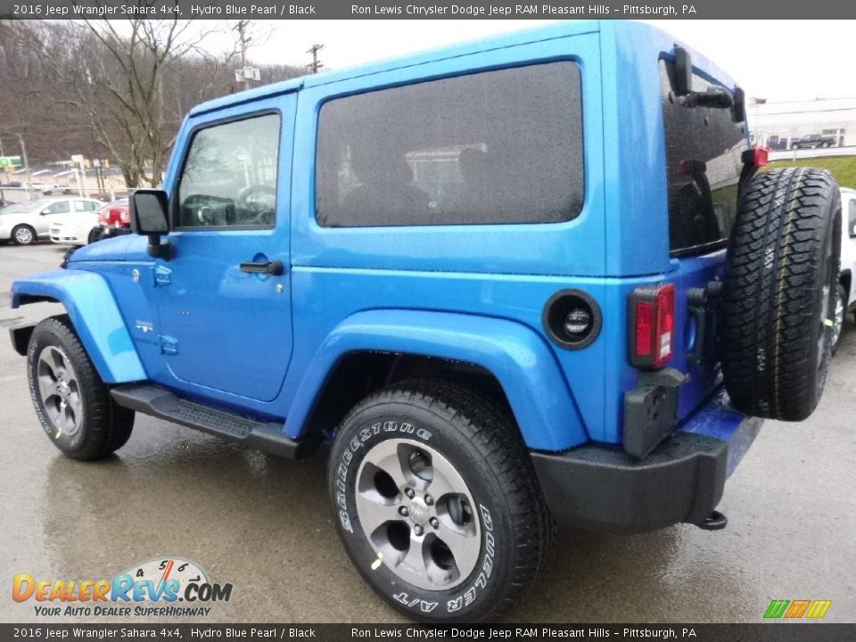 Hydro Blue Pearl 2016 Jeep Wrangler Sahara 4x4 Photo #3