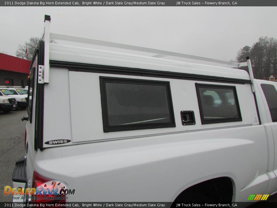 2011 Dodge Dakota Big Horn Extended Cab Bright White / Dark Slate Gray/Medium Slate Gray Photo #11