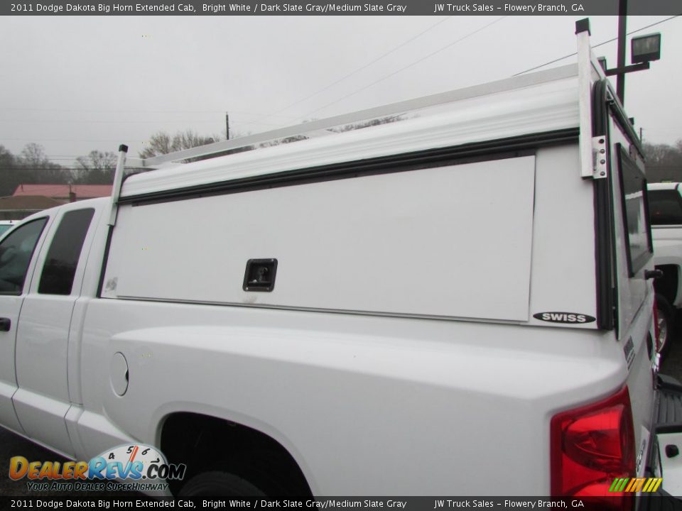 2011 Dodge Dakota Big Horn Extended Cab Bright White / Dark Slate Gray/Medium Slate Gray Photo #14