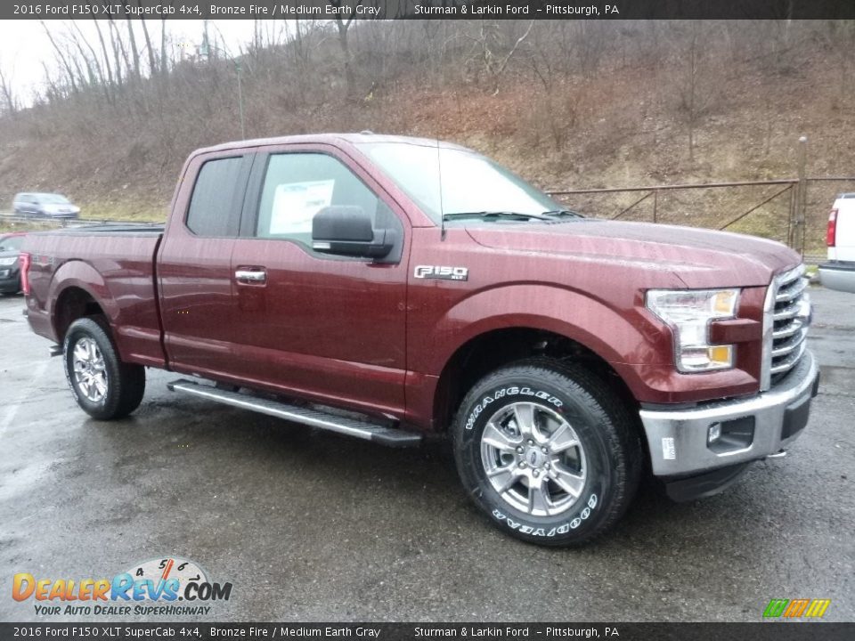 Bronze Fire 2016 Ford F150 XLT SuperCab 4x4 Photo #1