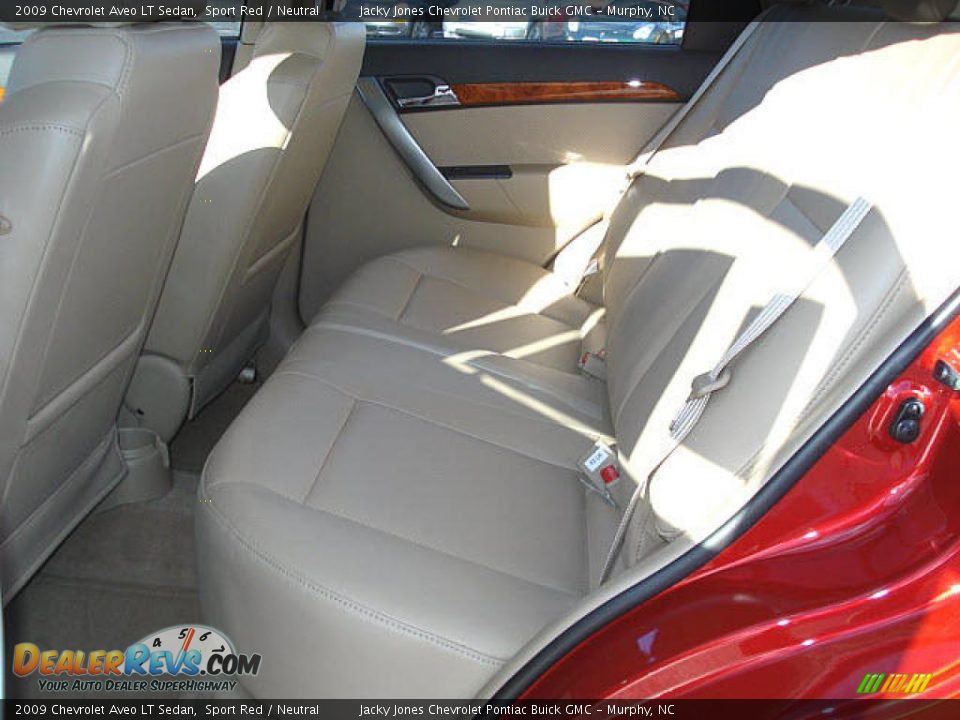 2009 Chevrolet Aveo LT Sedan Sport Red / Neutral Photo #5
