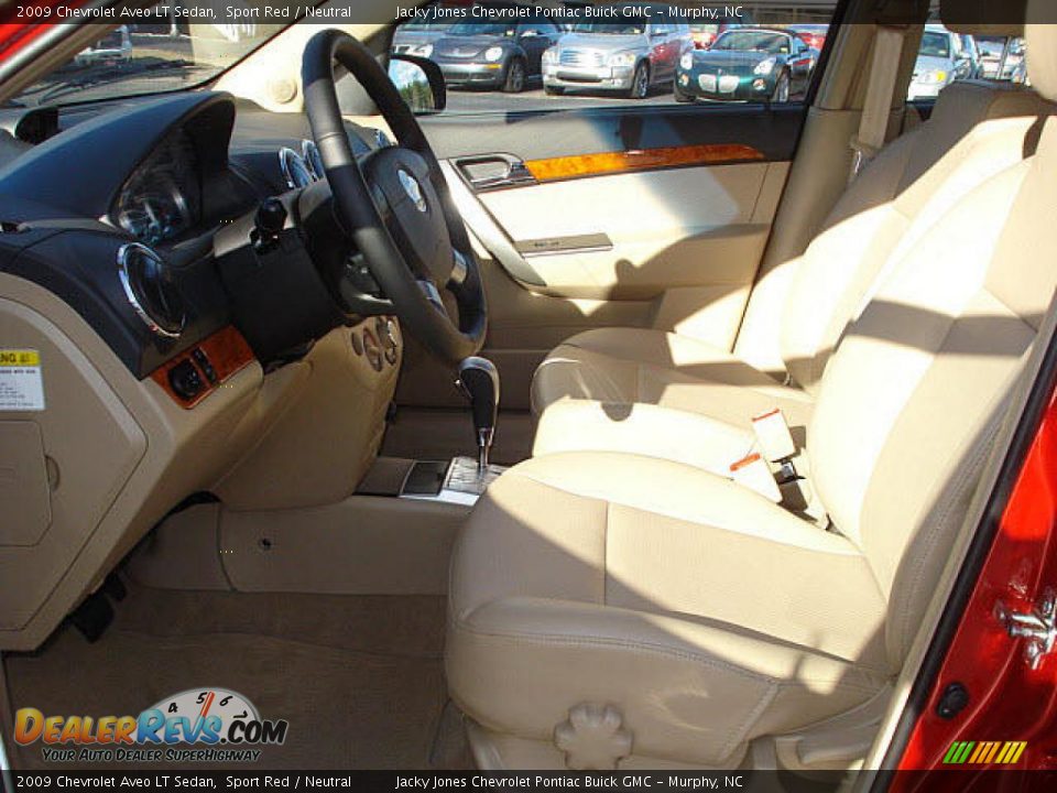 2009 Chevrolet Aveo LT Sedan Sport Red / Neutral Photo #6