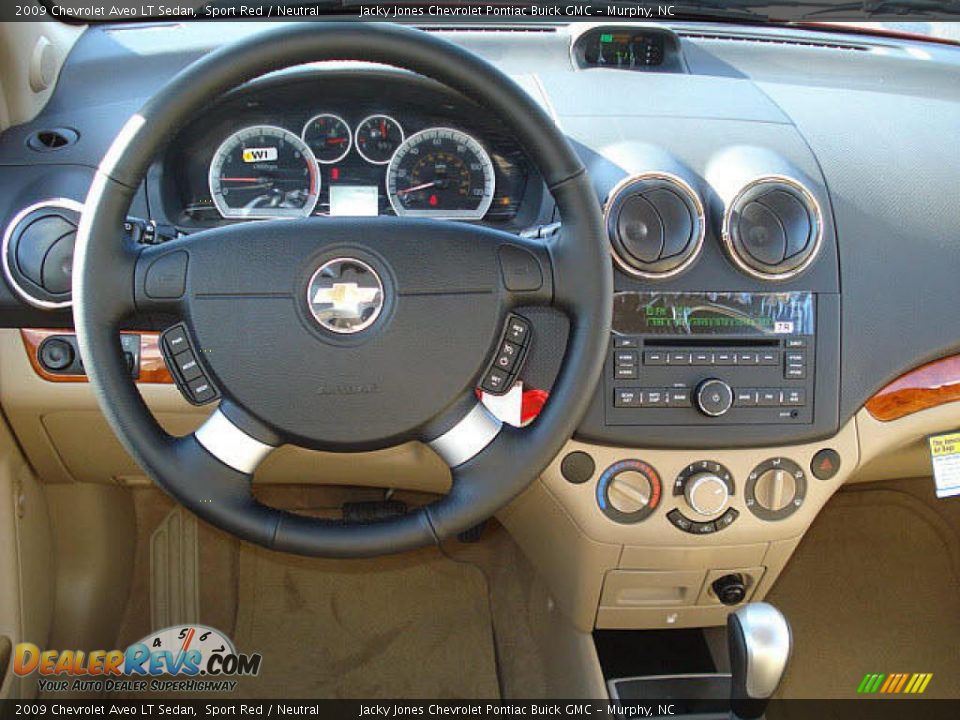 2009 Chevrolet Aveo LT Sedan Sport Red / Neutral Photo #7
