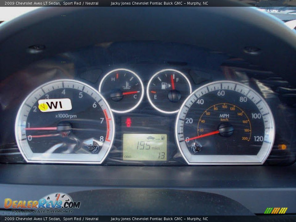 2009 Chevrolet Aveo LT Sedan Sport Red / Neutral Photo #9