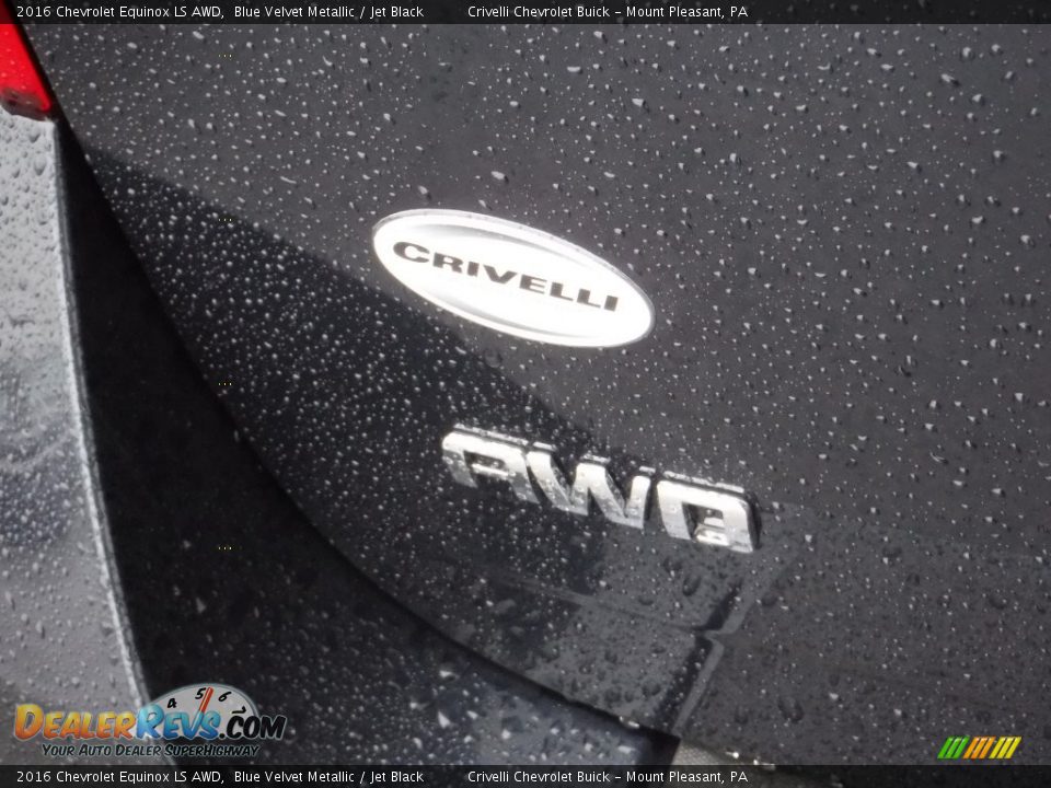 2016 Chevrolet Equinox LS AWD Blue Velvet Metallic / Jet Black Photo #7