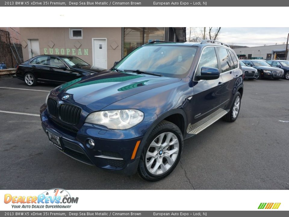 2013 BMW X5 xDrive 35i Premium Deep Sea Blue Metallic / Cinnamon Brown Photo #1