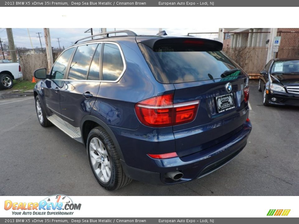 2013 BMW X5 xDrive 35i Premium Deep Sea Blue Metallic / Cinnamon Brown Photo #3