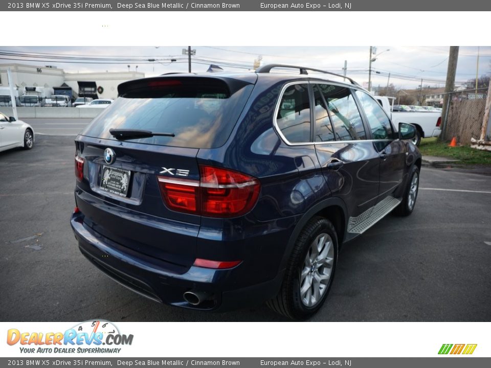 2013 BMW X5 xDrive 35i Premium Deep Sea Blue Metallic / Cinnamon Brown Photo #4
