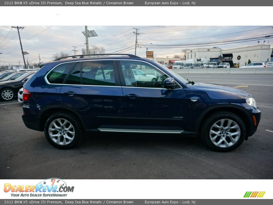 2013 BMW X5 xDrive 35i Premium Deep Sea Blue Metallic / Cinnamon Brown Photo #5