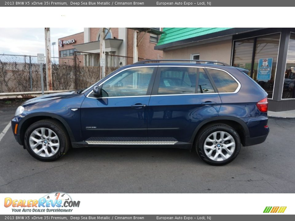 2013 BMW X5 xDrive 35i Premium Deep Sea Blue Metallic / Cinnamon Brown Photo #6