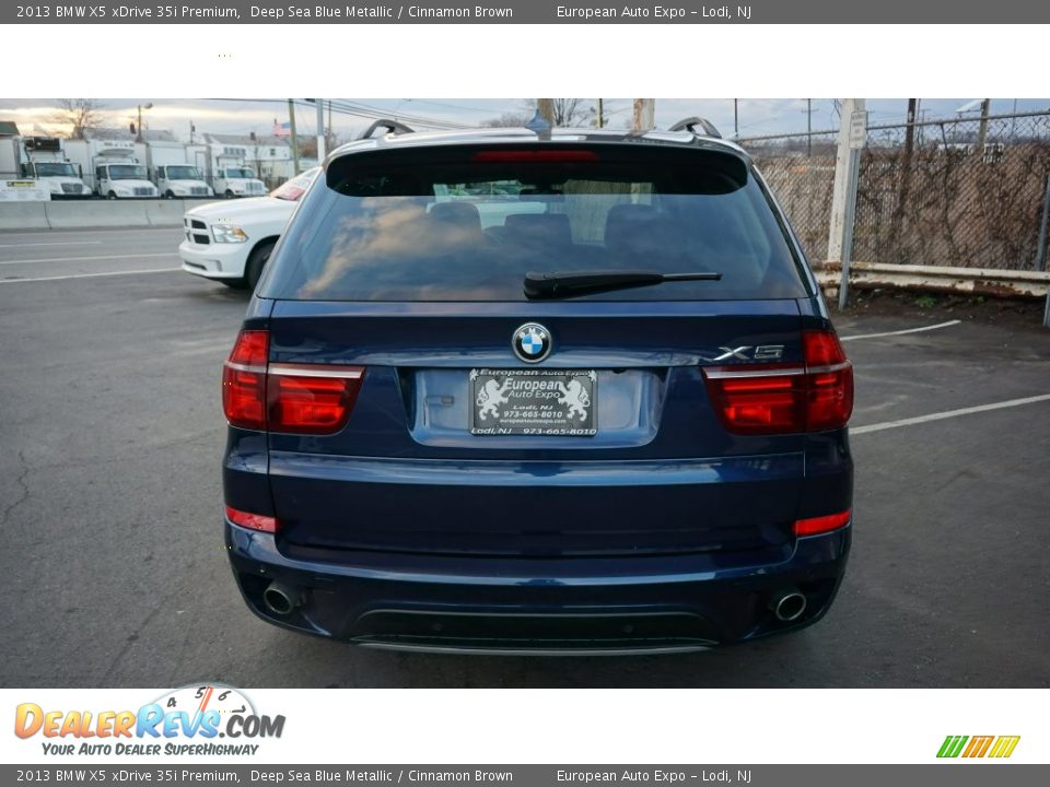2013 BMW X5 xDrive 35i Premium Deep Sea Blue Metallic / Cinnamon Brown Photo #7
