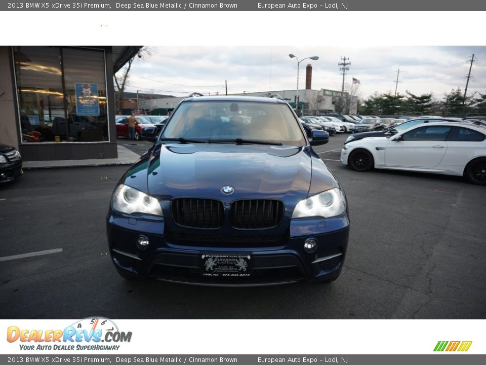 2013 BMW X5 xDrive 35i Premium Deep Sea Blue Metallic / Cinnamon Brown Photo #8