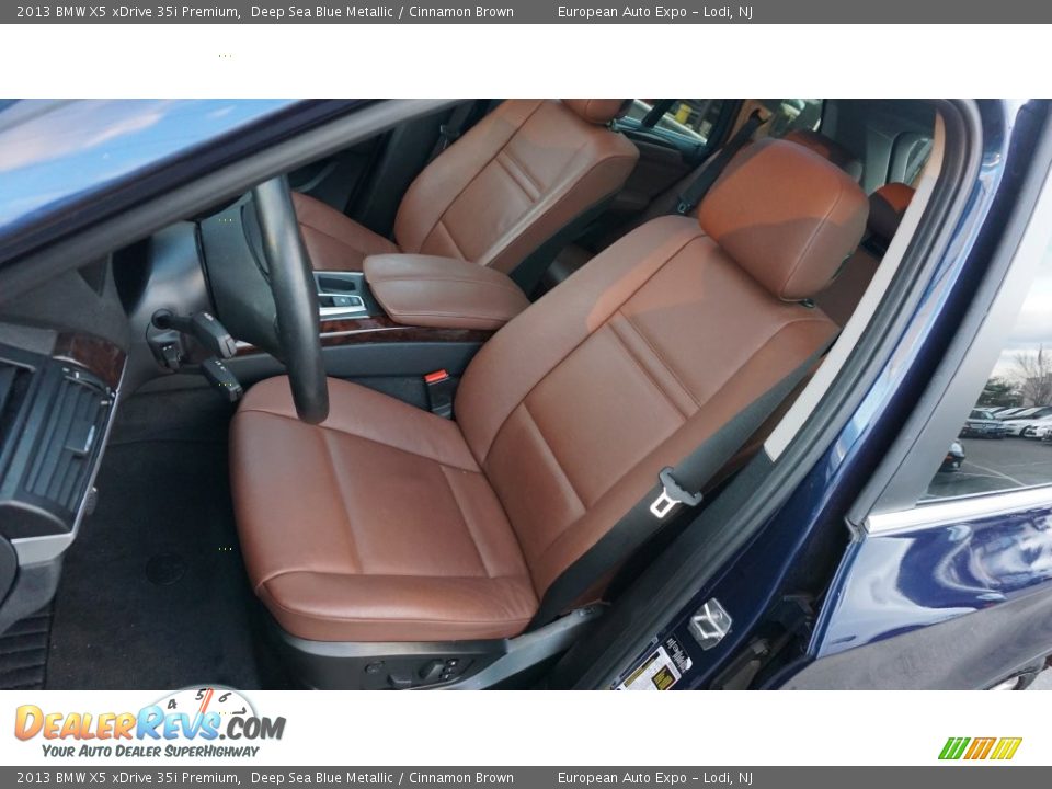 2013 BMW X5 xDrive 35i Premium Deep Sea Blue Metallic / Cinnamon Brown Photo #10