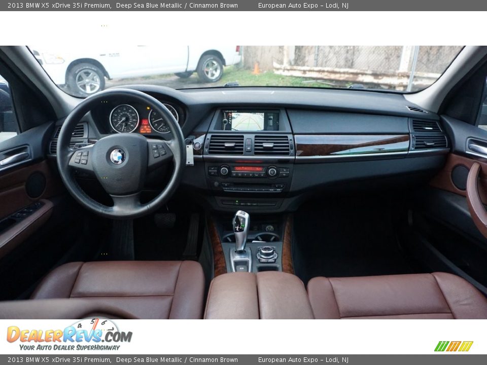 2013 BMW X5 xDrive 35i Premium Deep Sea Blue Metallic / Cinnamon Brown Photo #19