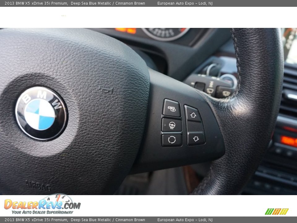 2013 BMW X5 xDrive 35i Premium Deep Sea Blue Metallic / Cinnamon Brown Photo #24