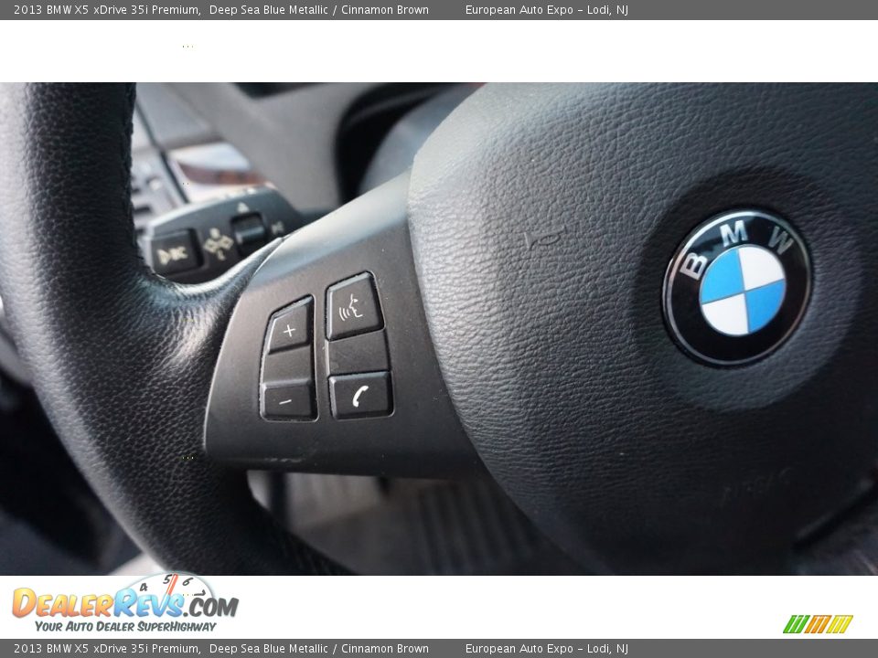 2013 BMW X5 xDrive 35i Premium Deep Sea Blue Metallic / Cinnamon Brown Photo #25