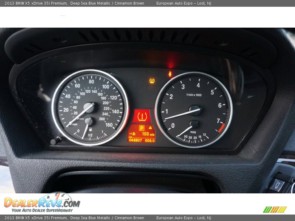 2013 BMW X5 xDrive 35i Premium Deep Sea Blue Metallic / Cinnamon Brown Photo #26
