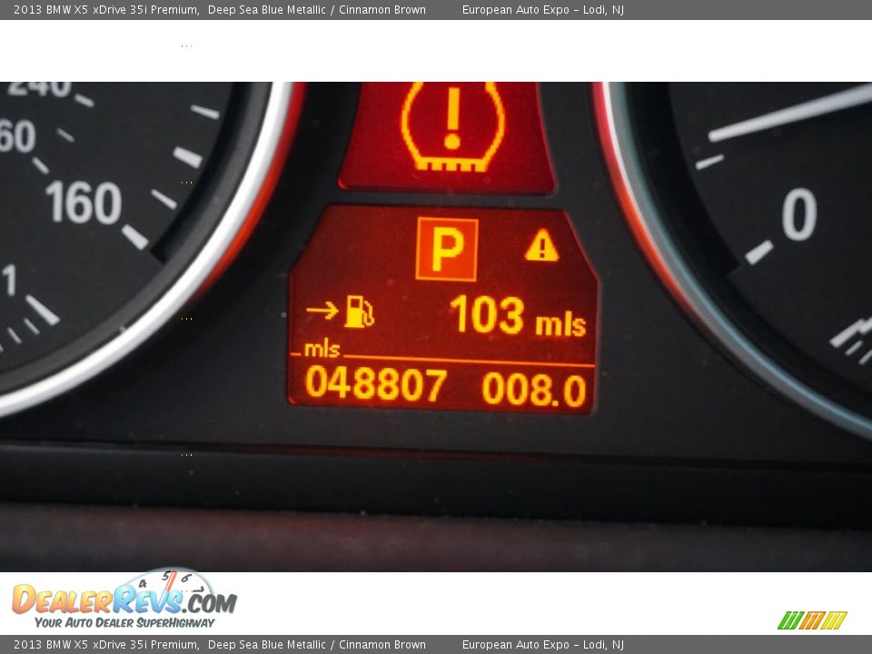 2013 BMW X5 xDrive 35i Premium Deep Sea Blue Metallic / Cinnamon Brown Photo #27