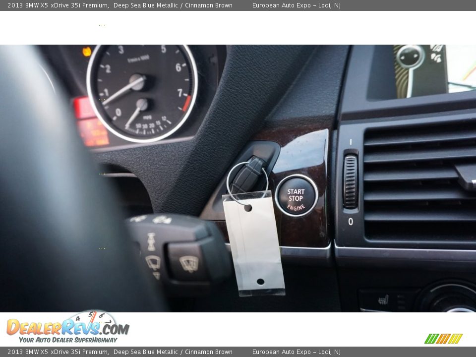 2013 BMW X5 xDrive 35i Premium Deep Sea Blue Metallic / Cinnamon Brown Photo #28