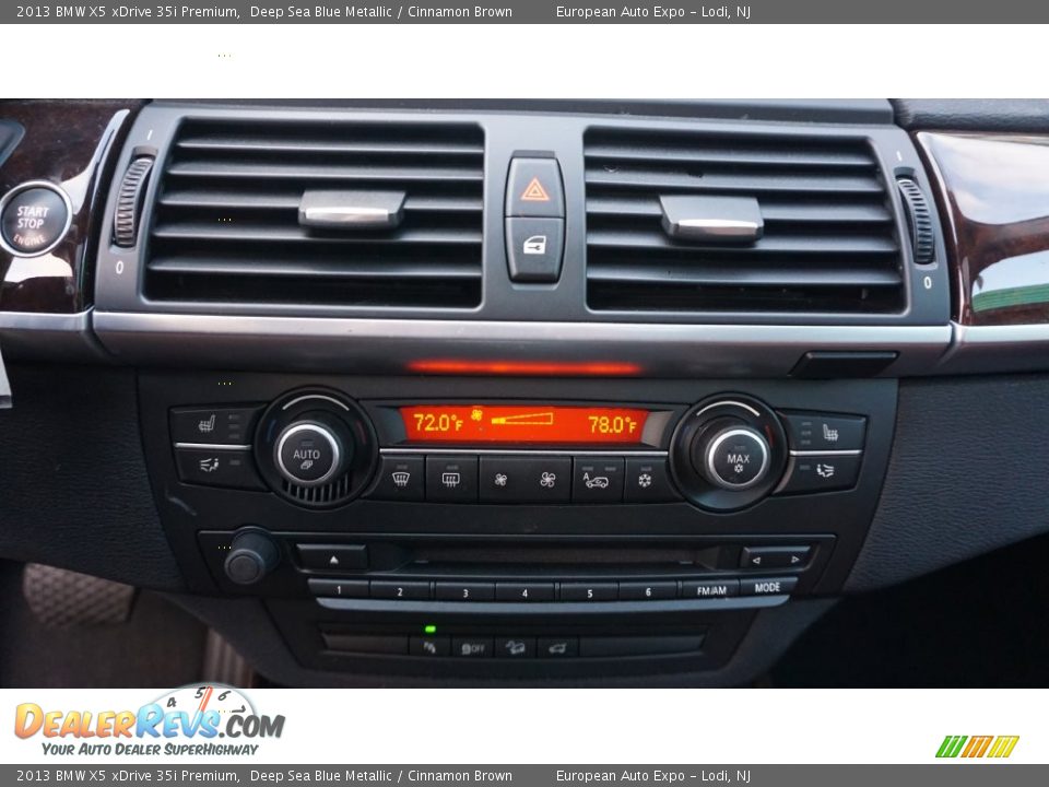 2013 BMW X5 xDrive 35i Premium Deep Sea Blue Metallic / Cinnamon Brown Photo #30