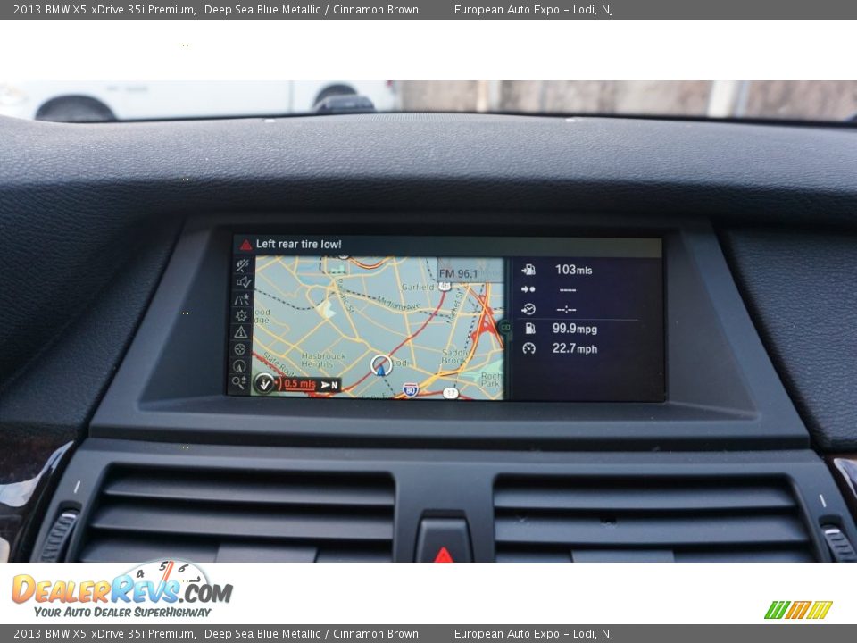 2013 BMW X5 xDrive 35i Premium Deep Sea Blue Metallic / Cinnamon Brown Photo #35