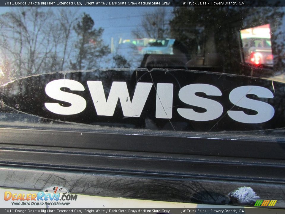 2011 Dodge Dakota Big Horn Extended Cab Bright White / Dark Slate Gray/Medium Slate Gray Photo #10