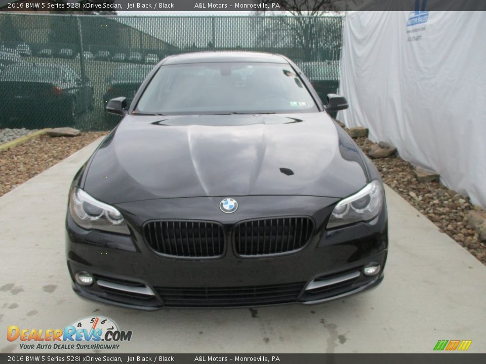 2016 BMW 5 Series 528i xDrive Sedan Jet Black / Black Photo #6