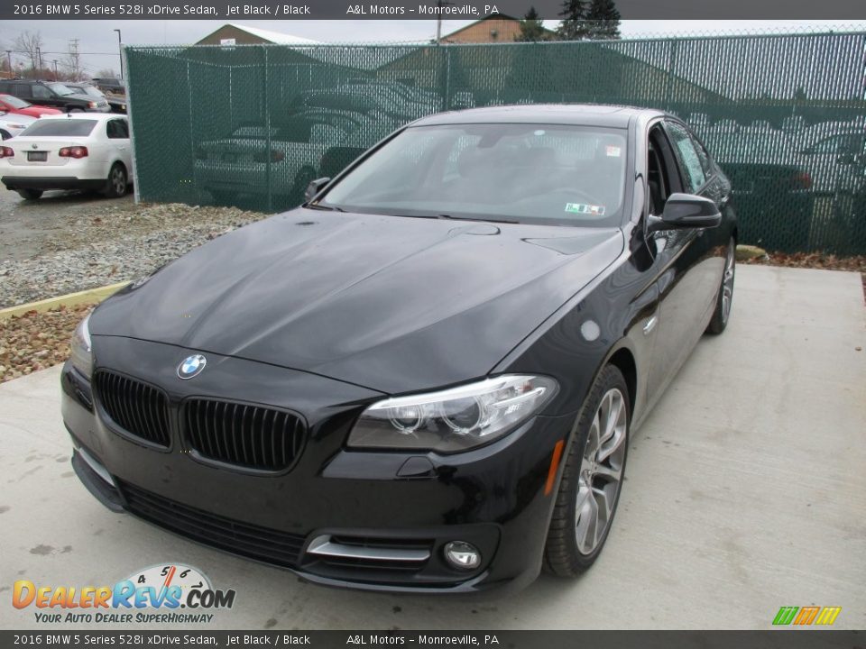 2016 BMW 5 Series 528i xDrive Sedan Jet Black / Black Photo #7