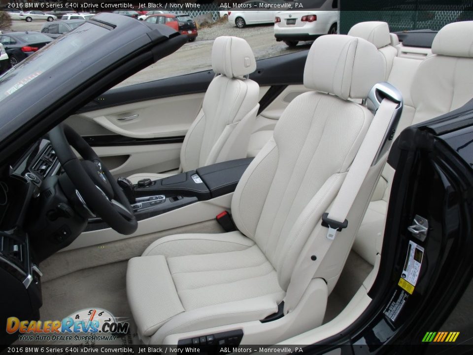 Front Seat of 2016 BMW 6 Series 640i xDrive Convertible Photo #12