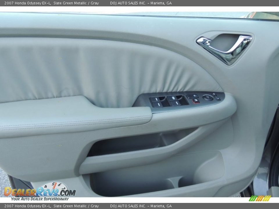 2007 Honda Odyssey EX-L Slate Green Metallic / Gray Photo #23