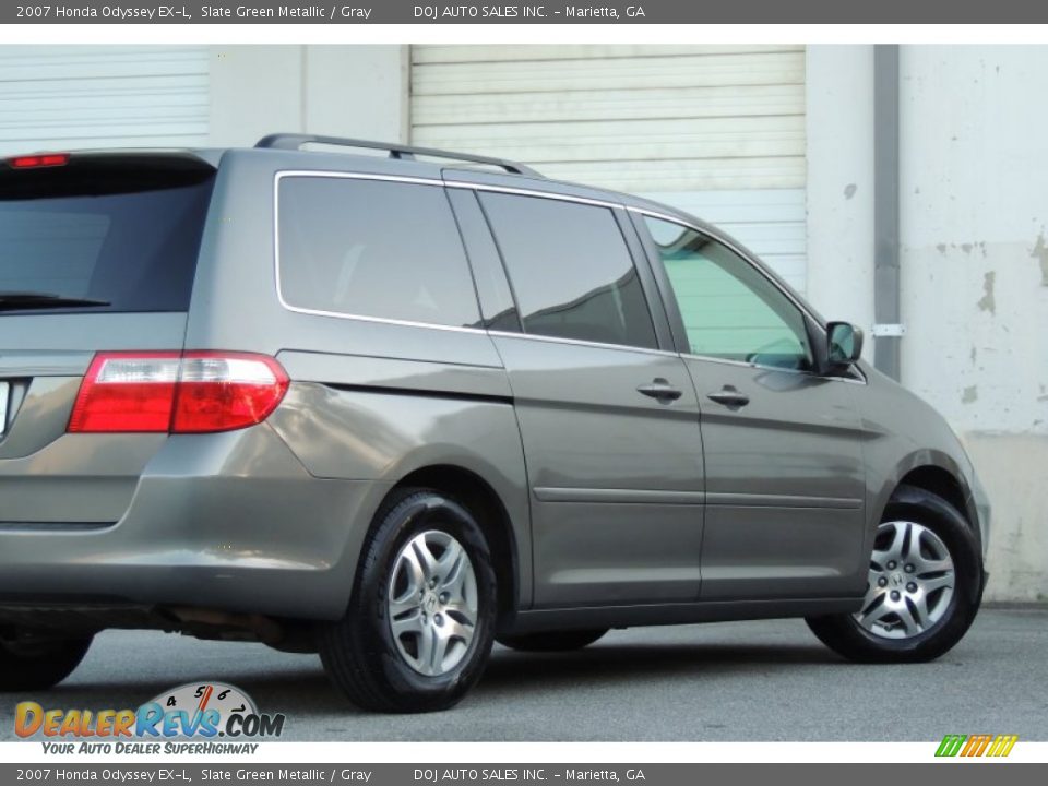2007 Honda Odyssey EX-L Slate Green Metallic / Gray Photo #29