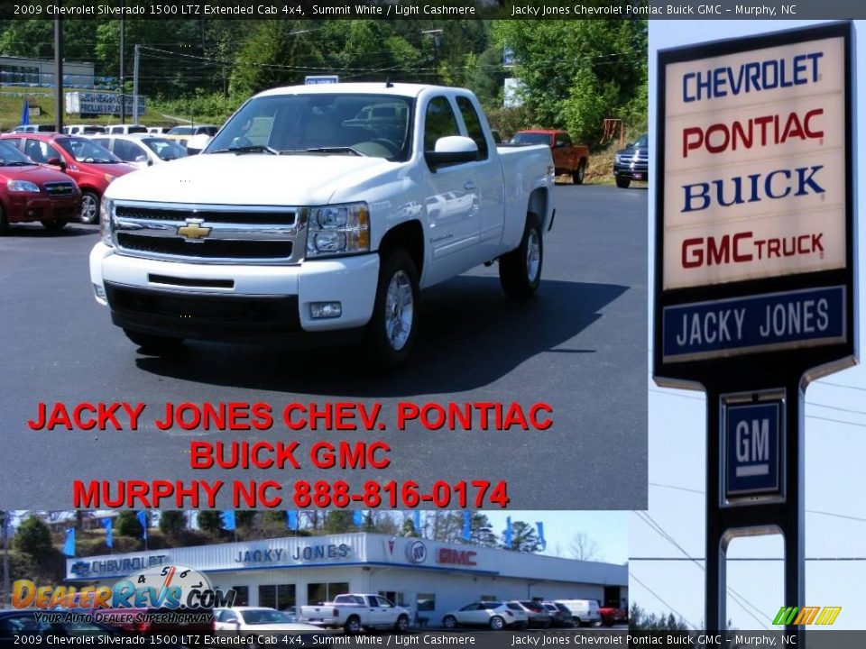 2009 Chevrolet Silverado 1500 LTZ Extended Cab 4x4 Summit White / Light Cashmere Photo #1