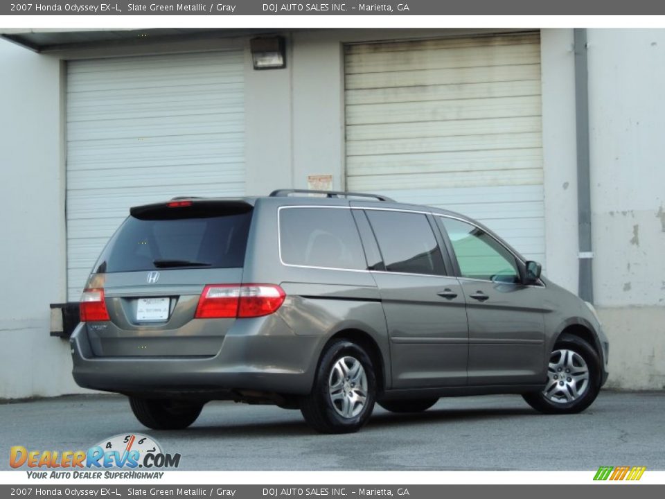 2007 Honda Odyssey EX-L Slate Green Metallic / Gray Photo #32