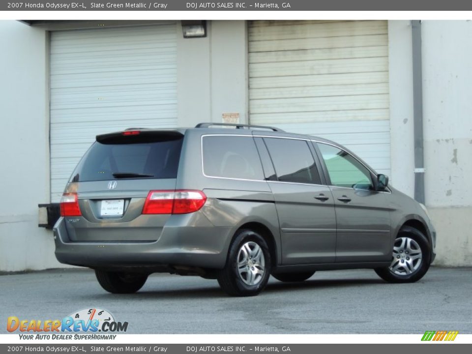 2007 Honda Odyssey EX-L Slate Green Metallic / Gray Photo #33
